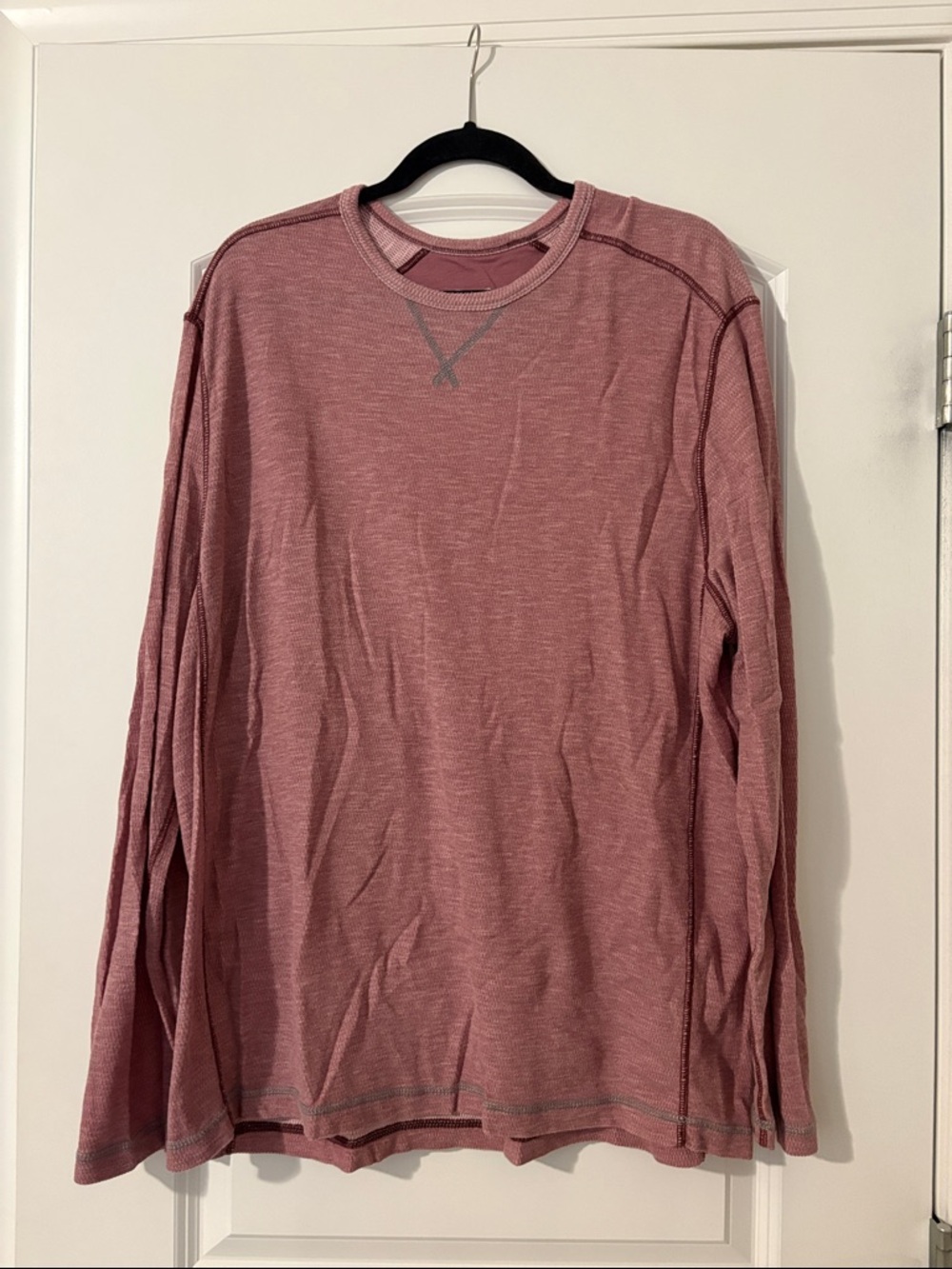 Tommy Bahama Long Sleeve Crewneck Shirt in Dusty Rose
